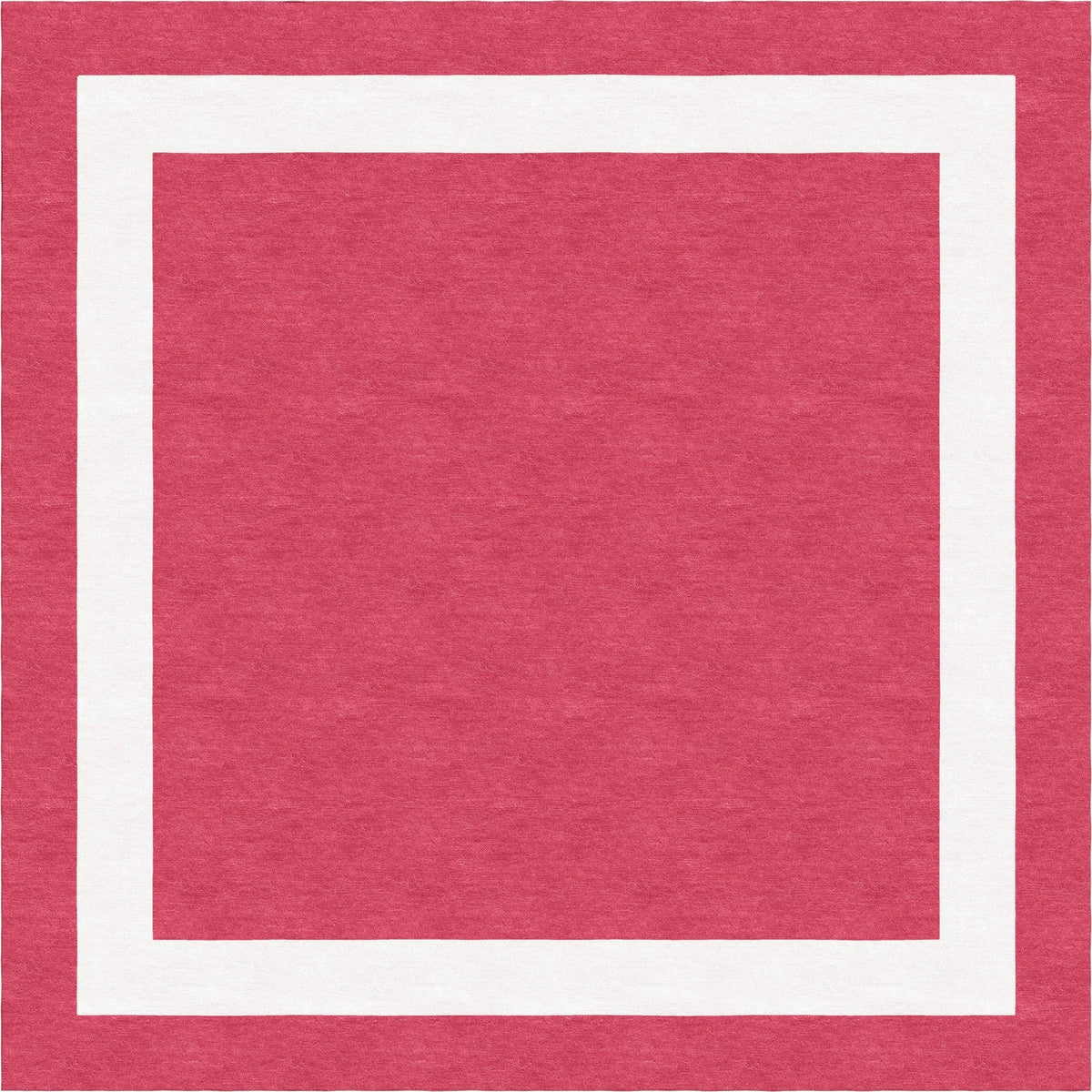 Handmade Hand-Tufted Modern Rug | Double Border Rug in Red