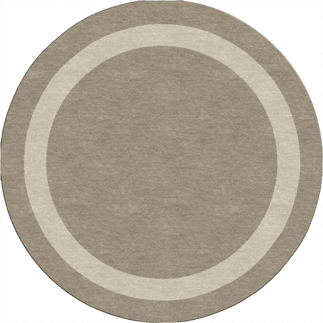 Handmade Hand-Tufted Modern Rug | Double Border Rug in Gray