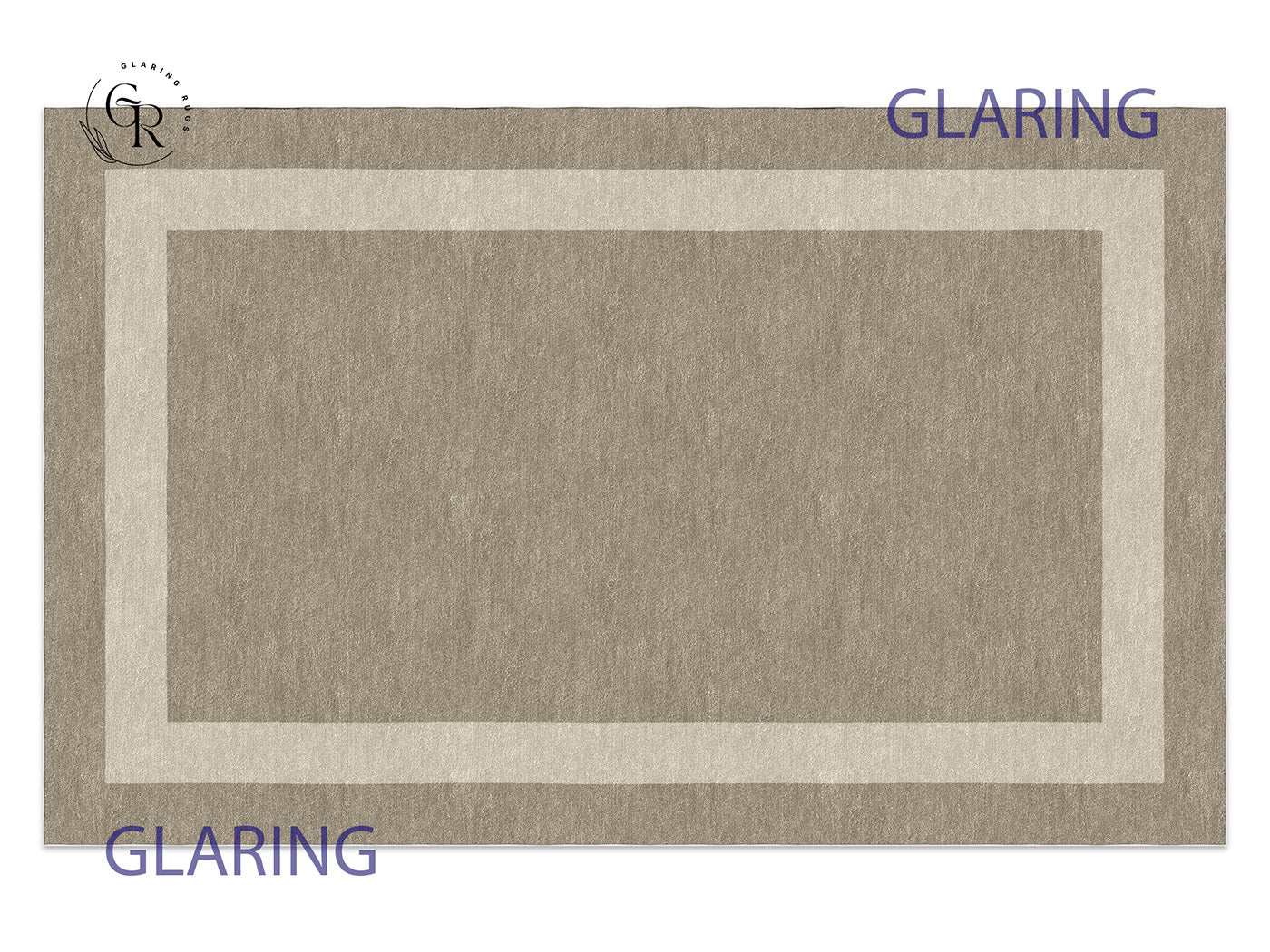 Handmade Hand-Tufted Modern Rug | Double Border Rug in Gray