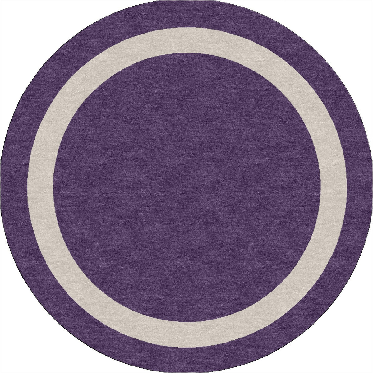 Handmade Hand-Tufted Modern Rug | Double Border Rug in Purple