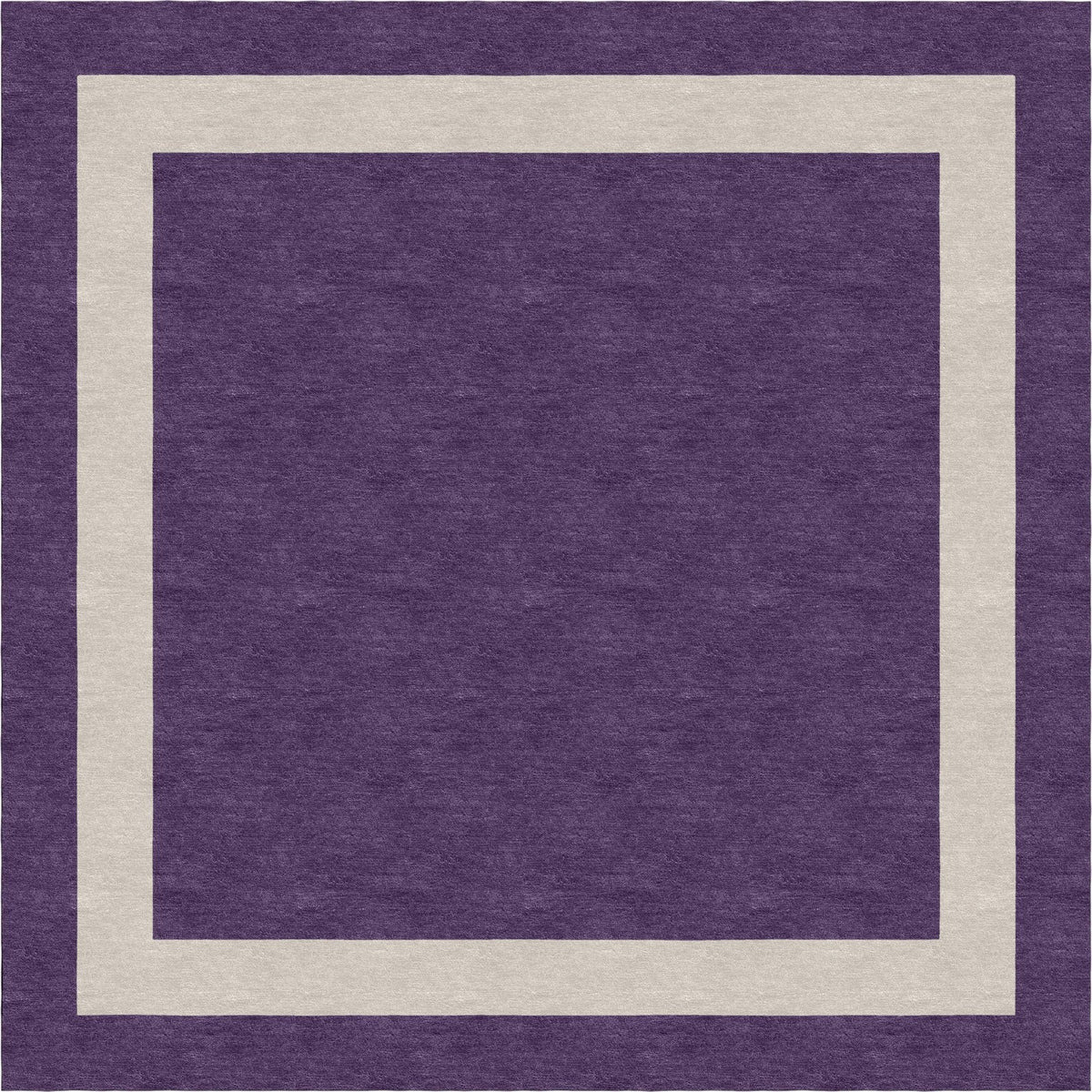 Handmade Hand-Tufted Modern Rug | Double Border Rug in Purple
