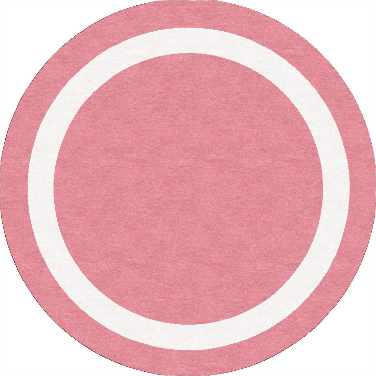 Handmade Hand-Tufted Modern Rug | Double Border Rug in Pink