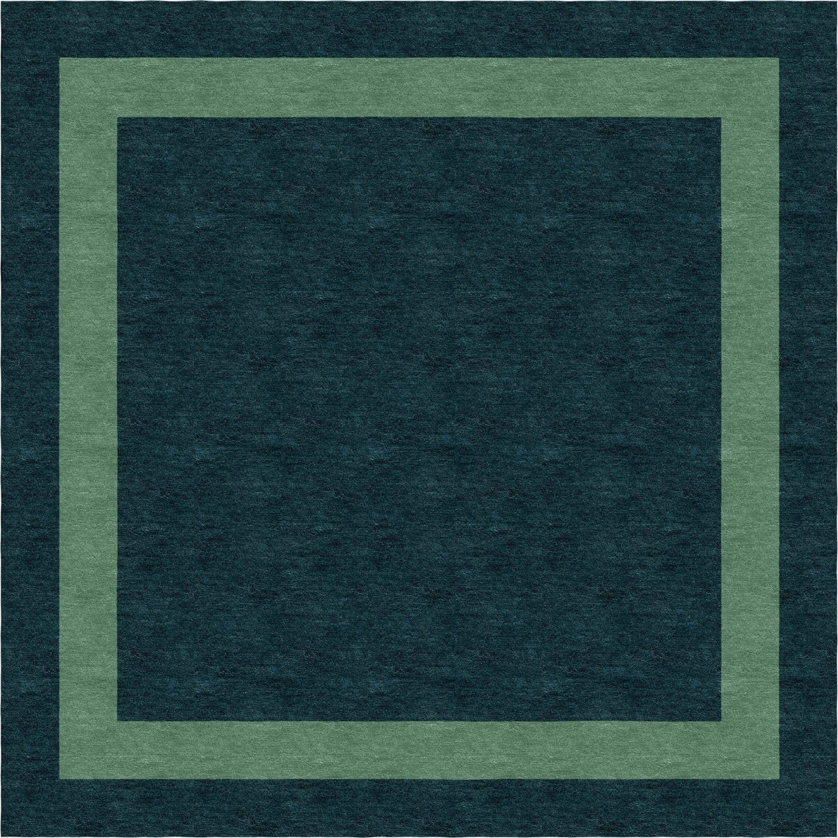 Hand Tufted Modern Rug | Bottle Green Border Area Rug
