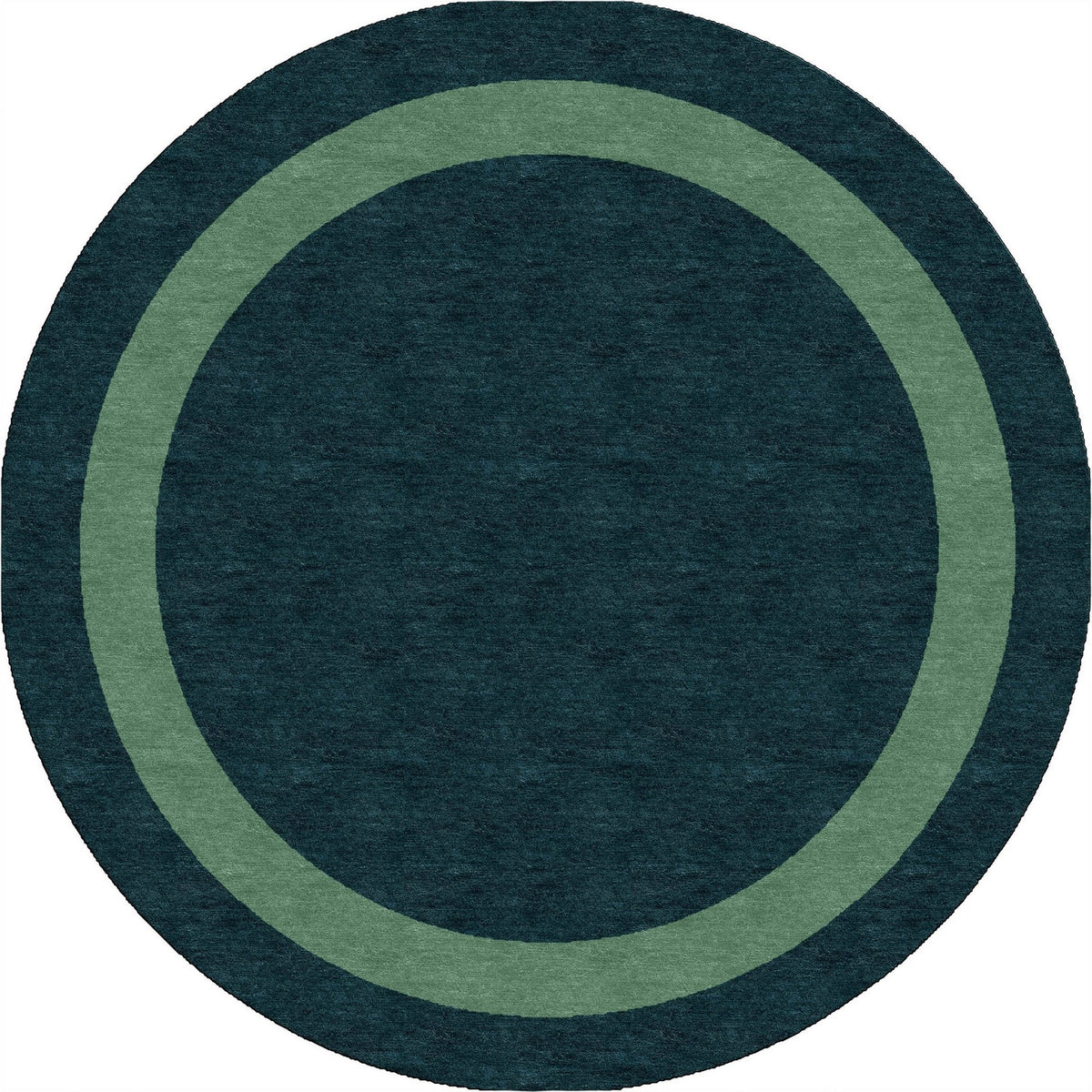 Hand Tufted Modern Rug | Bottle Green Border Area Rug