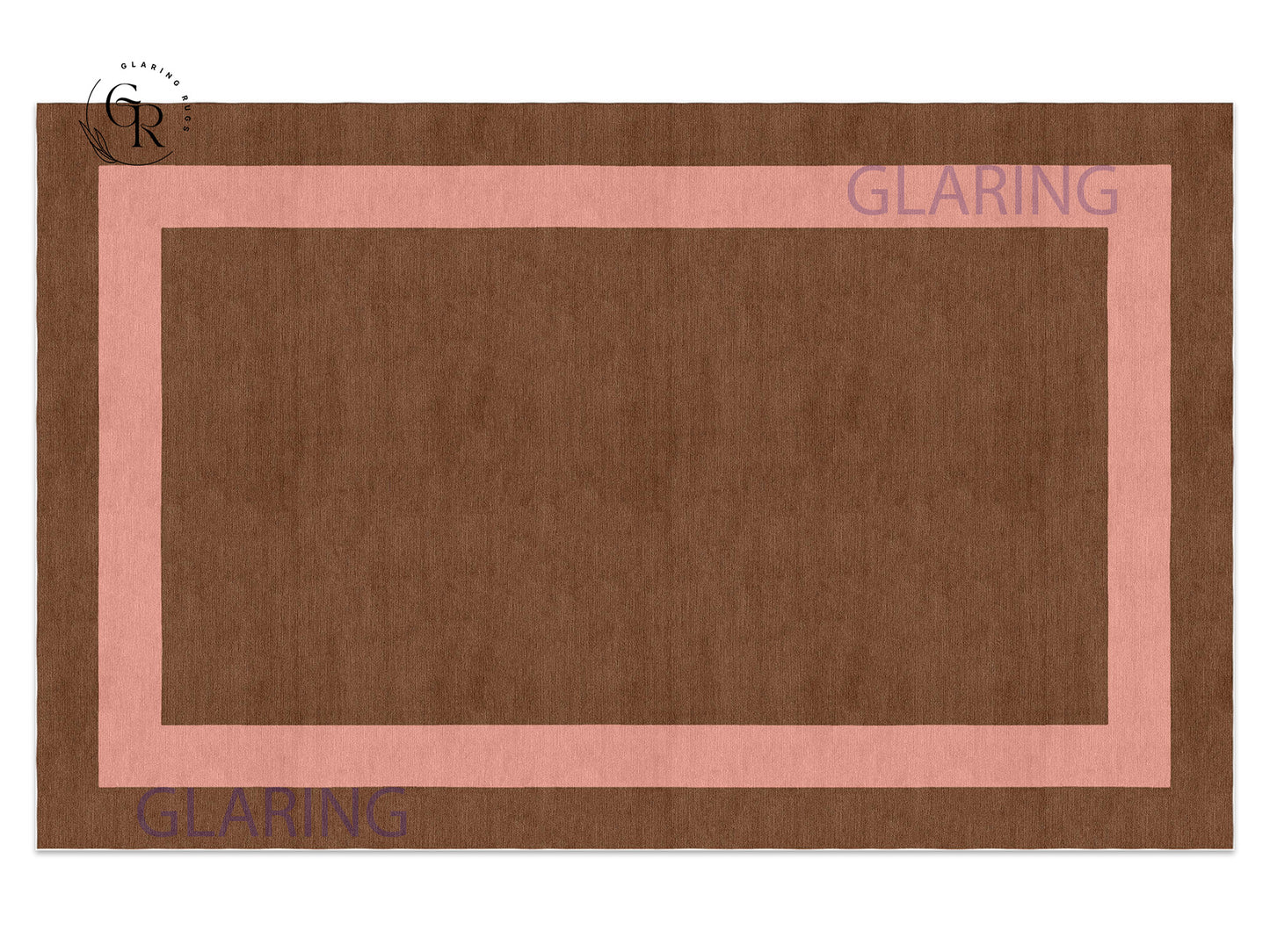 Handmade Hand-Tufted Modern Rug | Double Border Rug in Pink