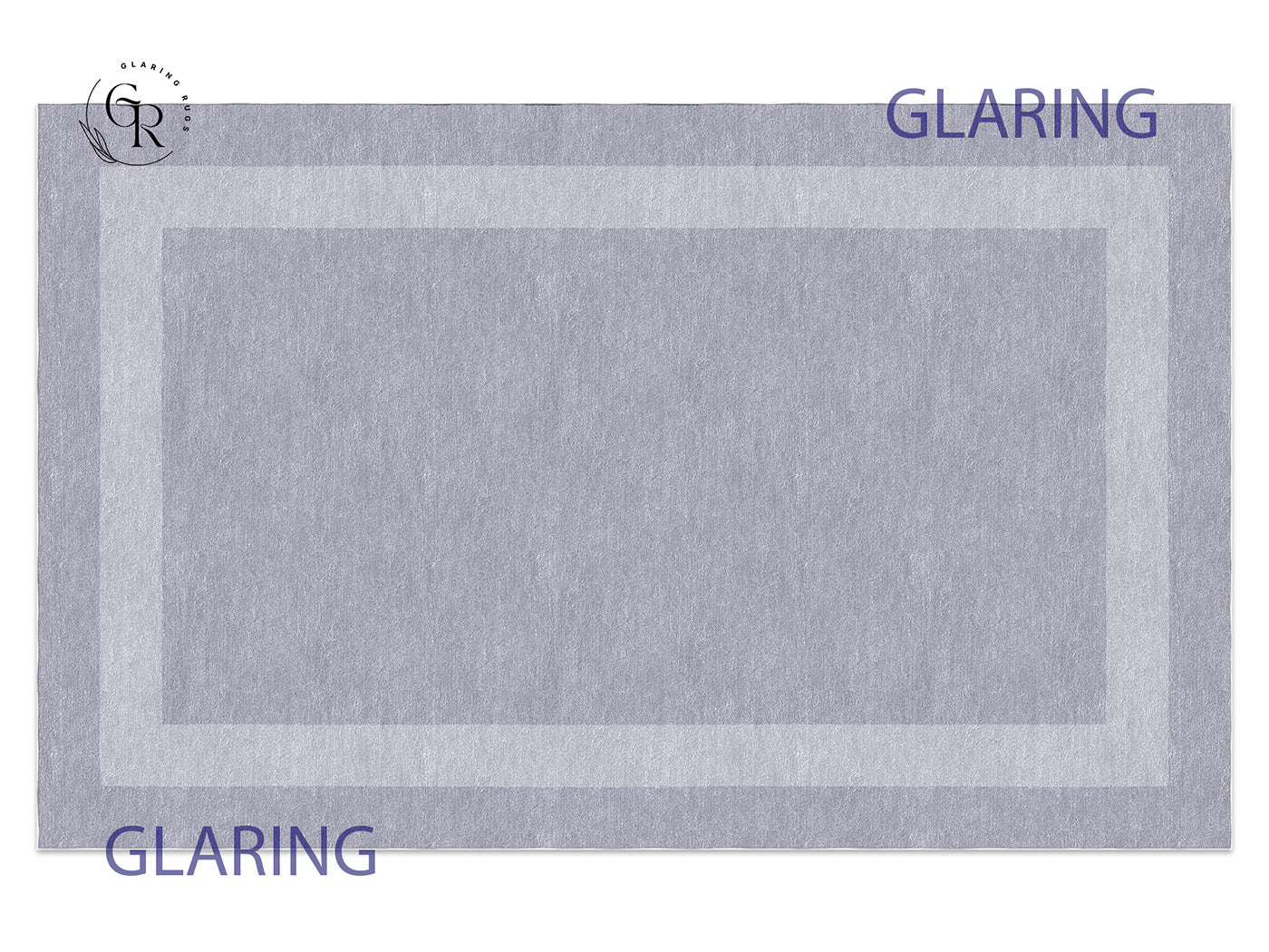 Handmade Hand-Tufted Modern Rug | Double Border Rug in Gray