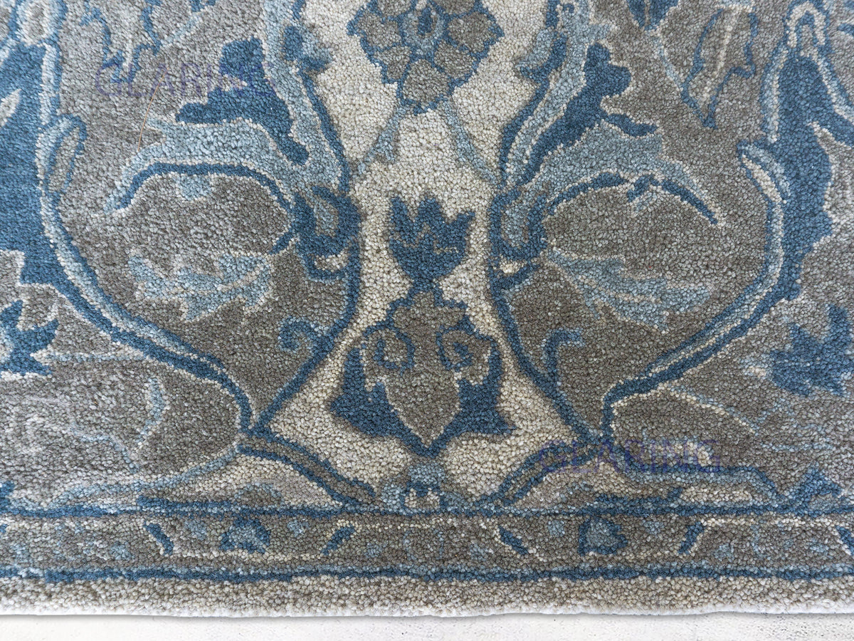 Handmade Traditional Rug | Oriental Design in Blue & Beige