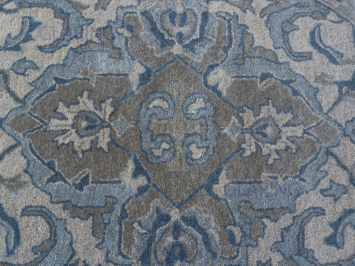 Handmade Traditional Rug | Oriental Design in Blue & Beige