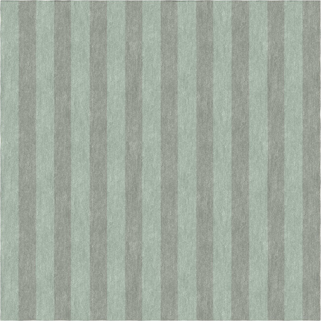 Handmade Hand-Tufted Modern Rug | Vertical Stripes Rug in Teal Green