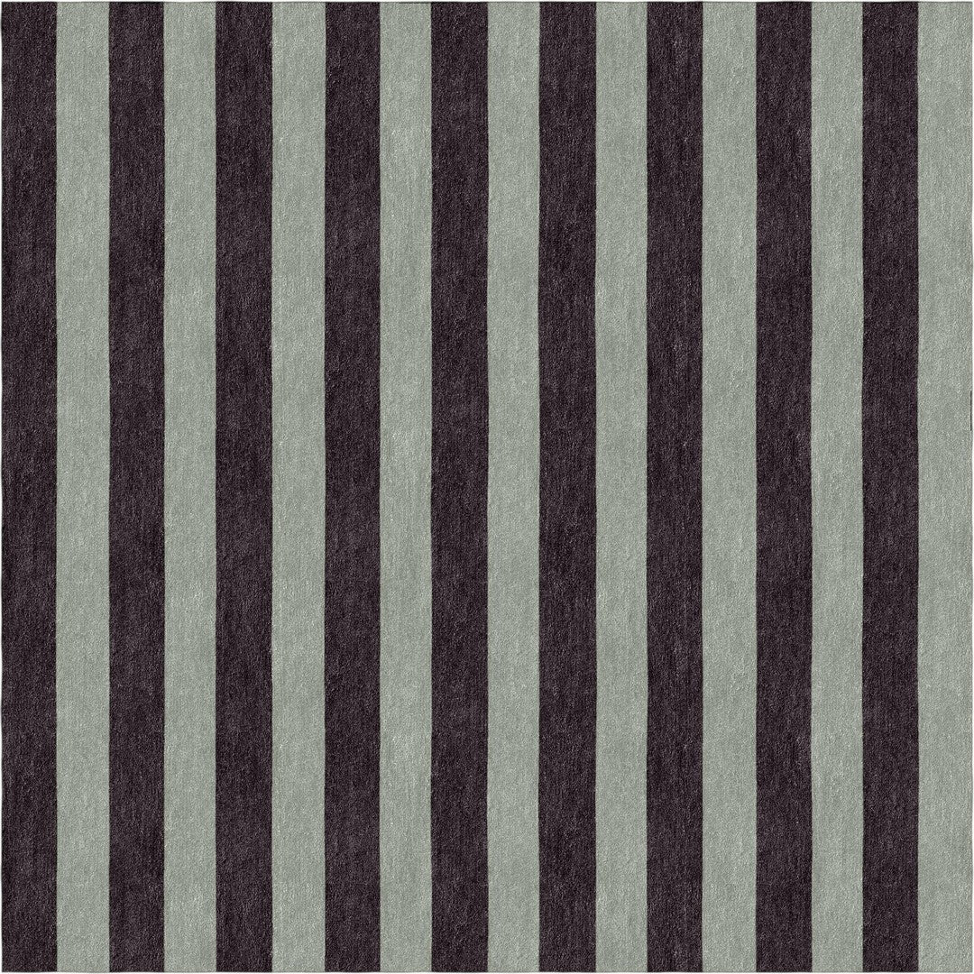 Handmade Hand-Tufted Modern Rug | Vertical Stripes Rug in Brown
