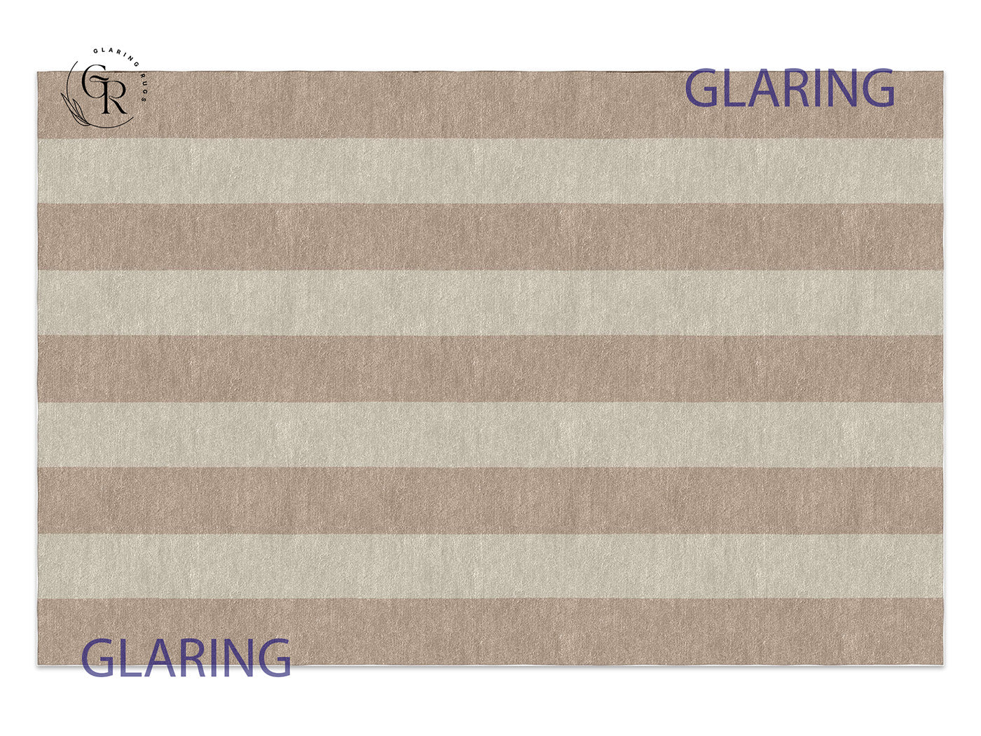 Handmade Hand-Tufted Modern Rug | Vertical Stripes Rug in Ivory