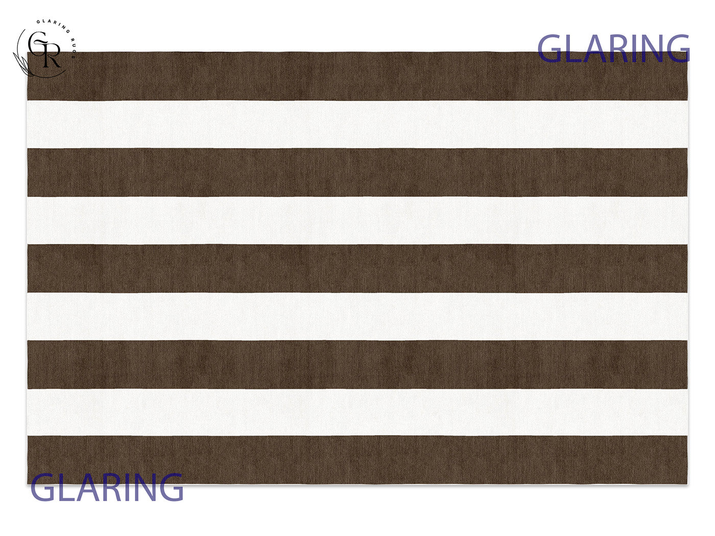 Handmade Hand-Tufted Modern Rug | Vertical Stripes Rug in Brown