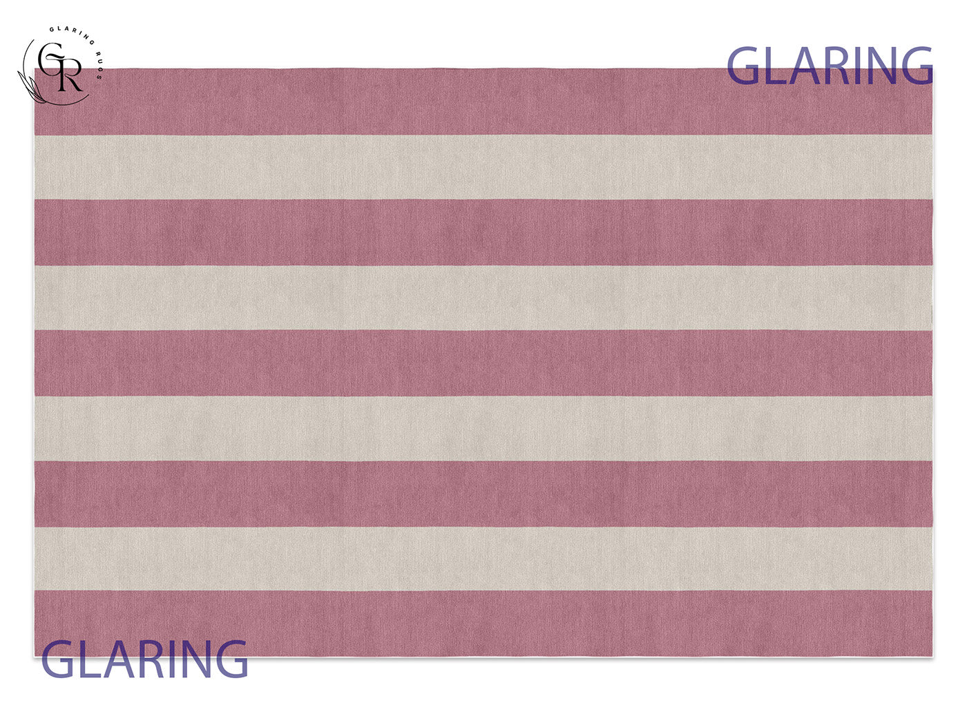 Handmade Hand-Tufted Modern Rug | Vertical Stripes Rug in Pink