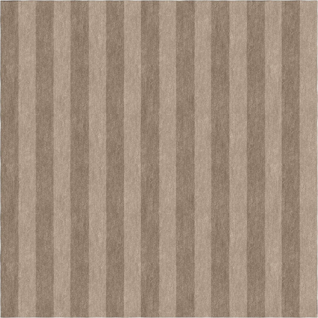 Handmade Hand-Tufted Modern Rug | Vertical Stripes Rug in Brown