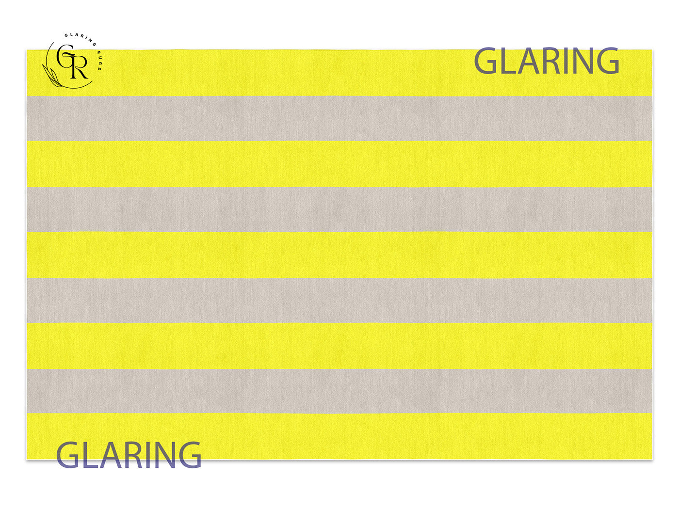 Handmade Hand-Tufted Modern Rug | Vertical Stripes Rug in Yellow