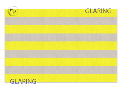 Handmade Hand-Tufted Modern Rug | Vertical Stripes Rug in Yellow