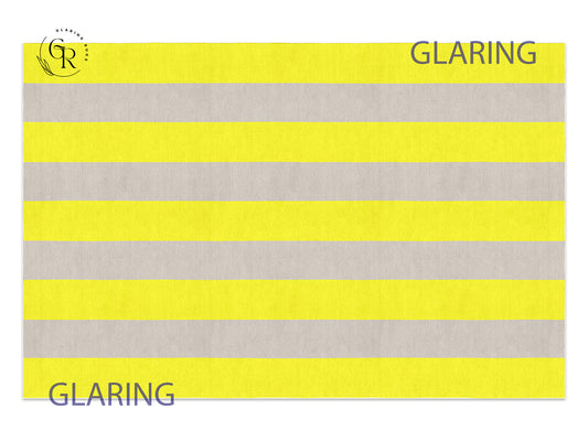 Handmade Hand-Tufted Modern Rug | Vertical Stripes Rug in Yellow