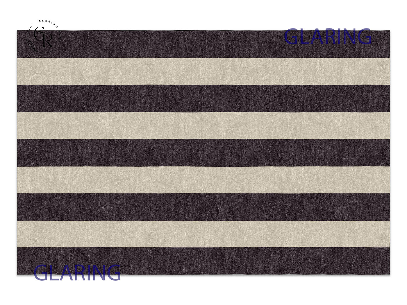 Handmade Hand-Tufted Modern Rug | Vertical Stripes Rug in Ivory