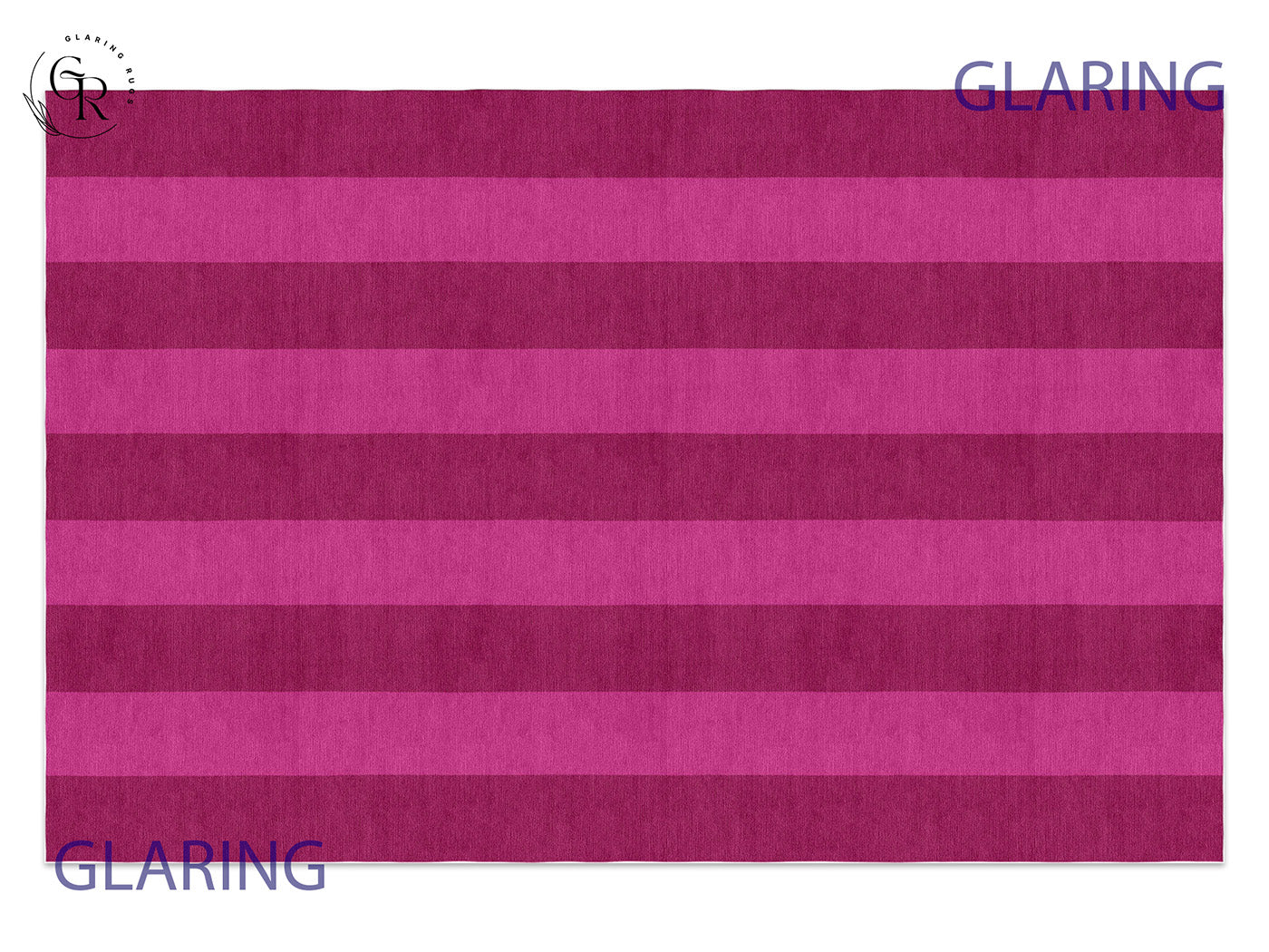 Handmade Hand-Tufted Modern Rug | Vertical Stripes Rug in Pink