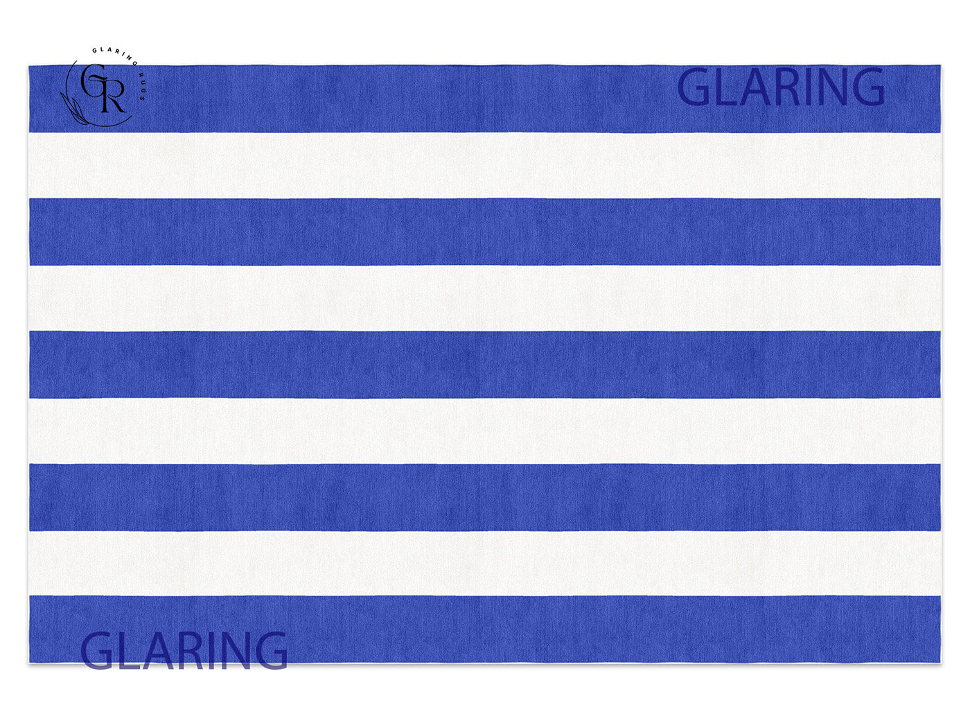 Handmade Hand-Tufted Modern Rug | Vertical Stripes Rug in Blue