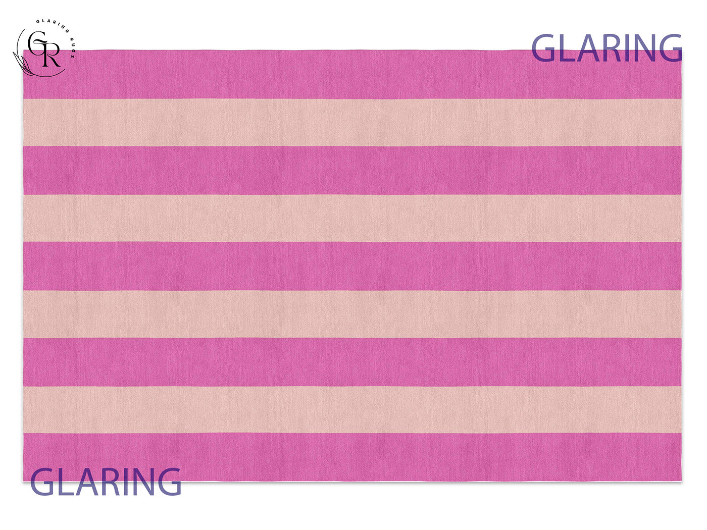 Handmade Hand-Tufted Modern Rug | Vertical Stripes Rug in Pink