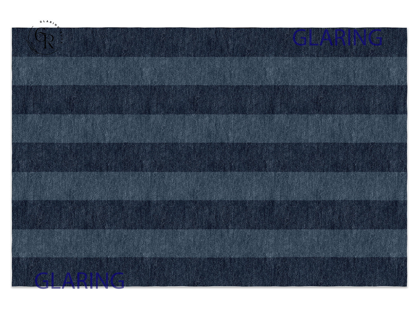 Handmade Hand-Tufted Modern Rug | Vertical Stripes Rug in Blue
