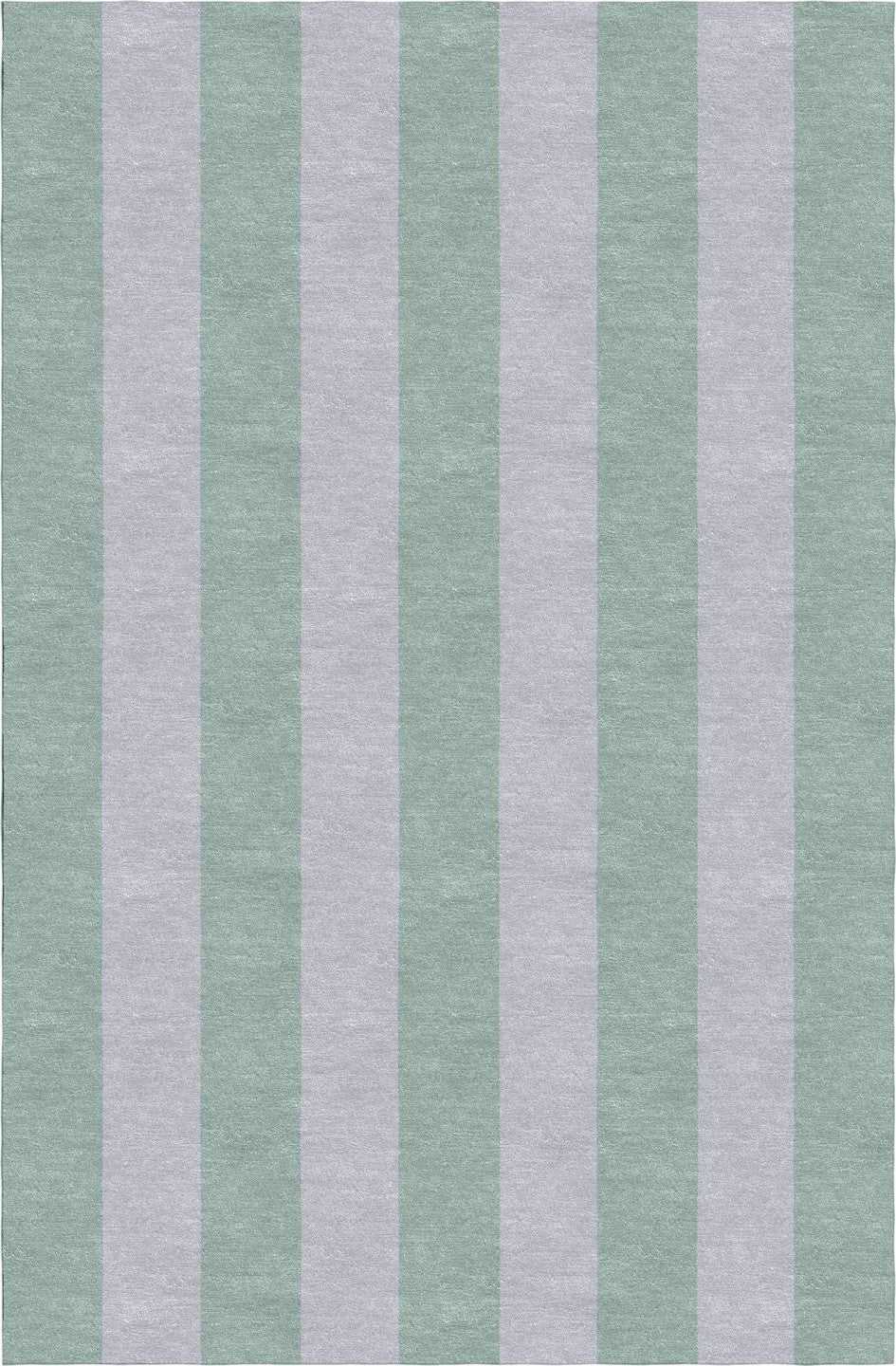 Handmade Hand-Tufted Modern Rug | Vertical Stripes Rug in Green