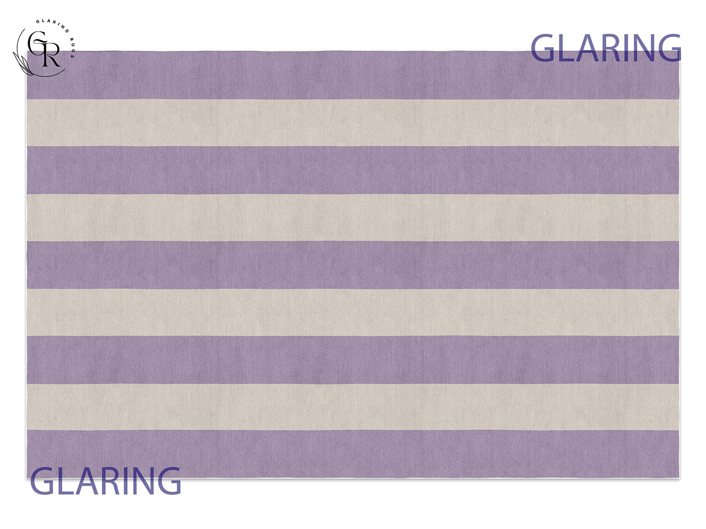 Handmade Hand-Tufted Modern Rug | Vertical Stripes Rug in Purple
