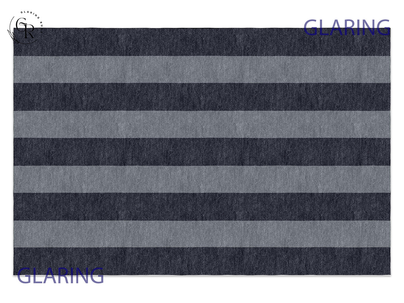 Handmade Hand-Tufted Modern Rug | Vertical Stripes Rug in Gray