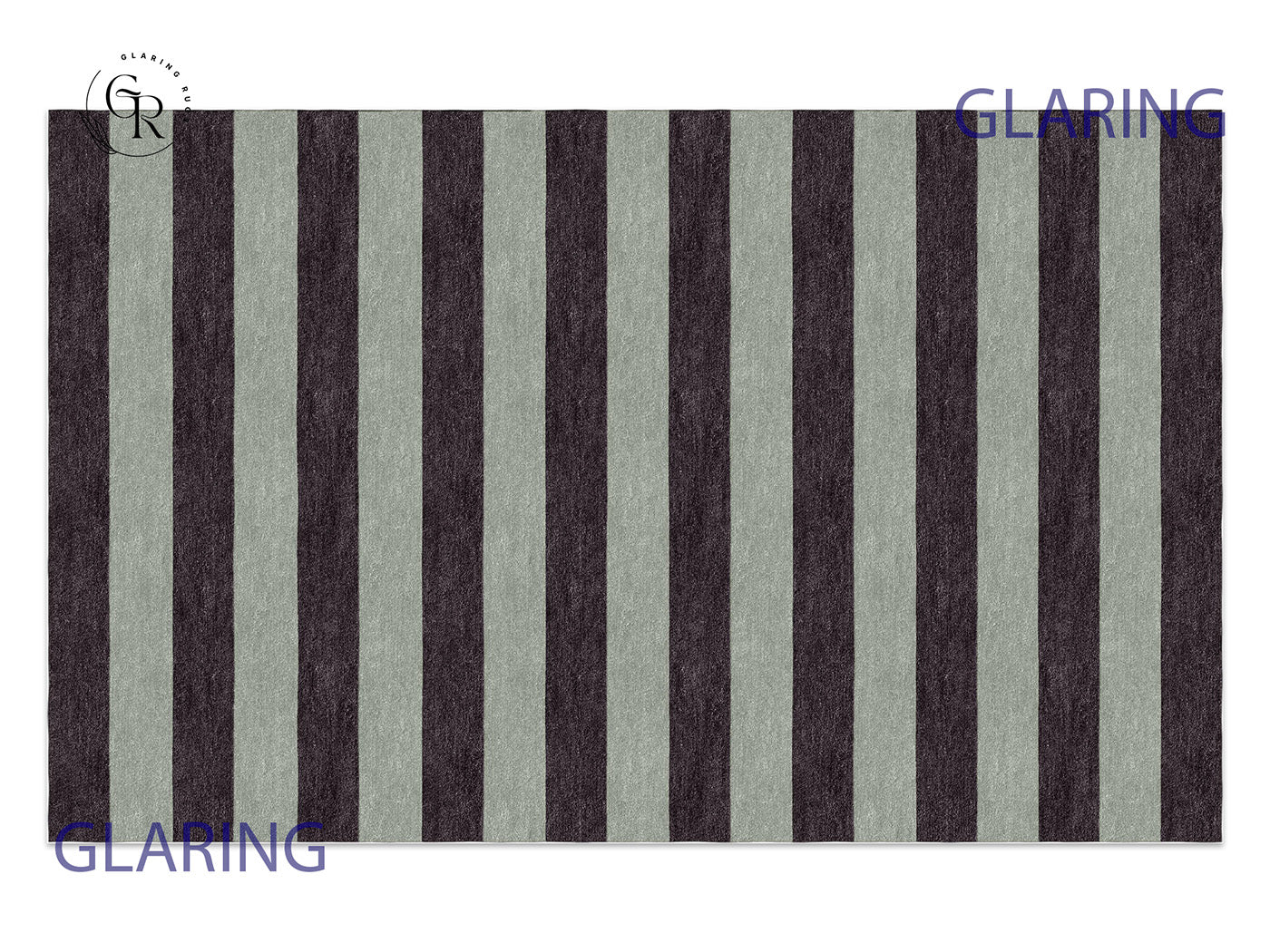 Handmade Hand-Tufted Modern Rug | Horizontal Stripes Rug in Brown