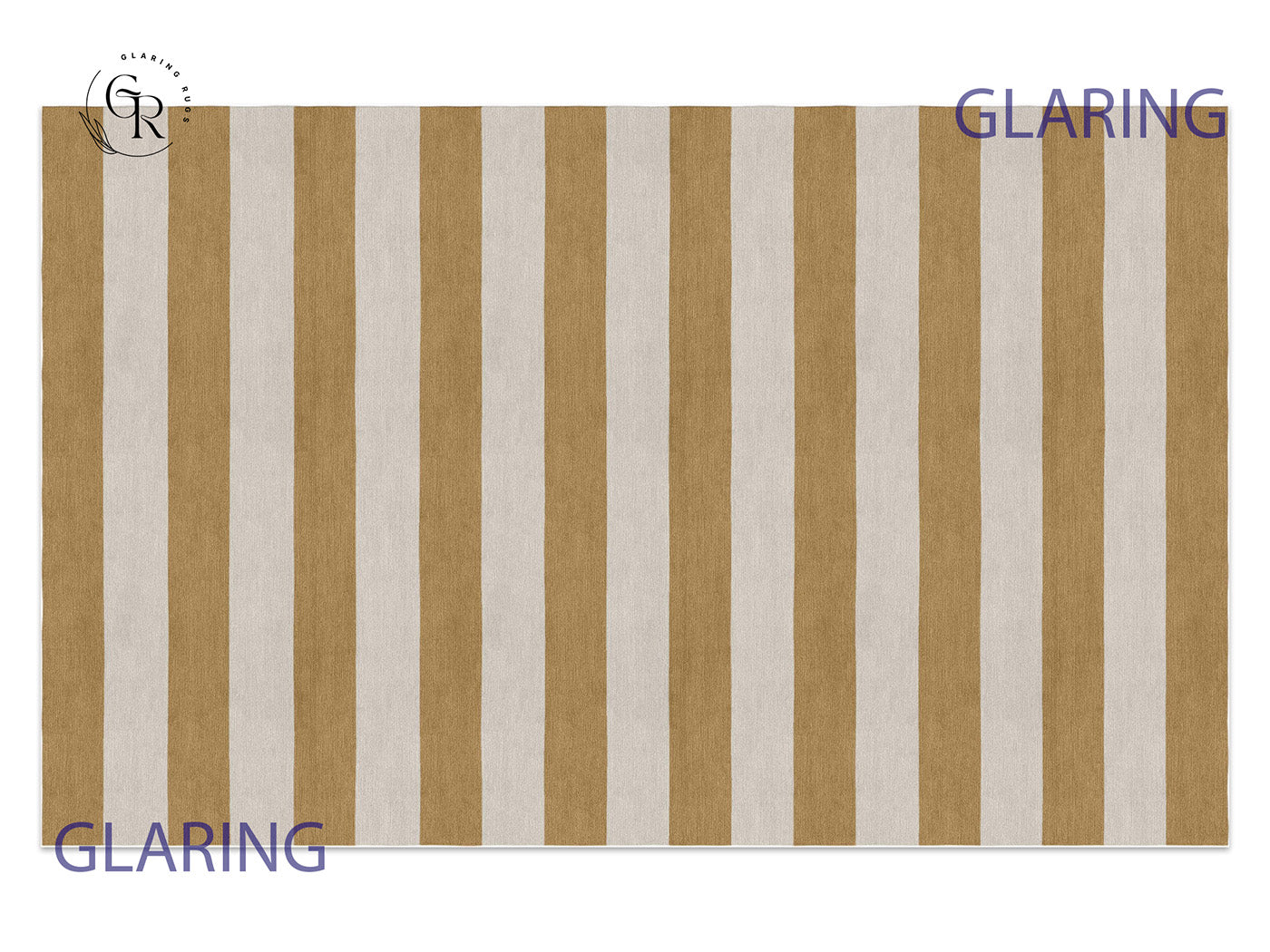 Handmade Hand-Tufted Modern Rug | Horizontal Stripes Rug in Ivory