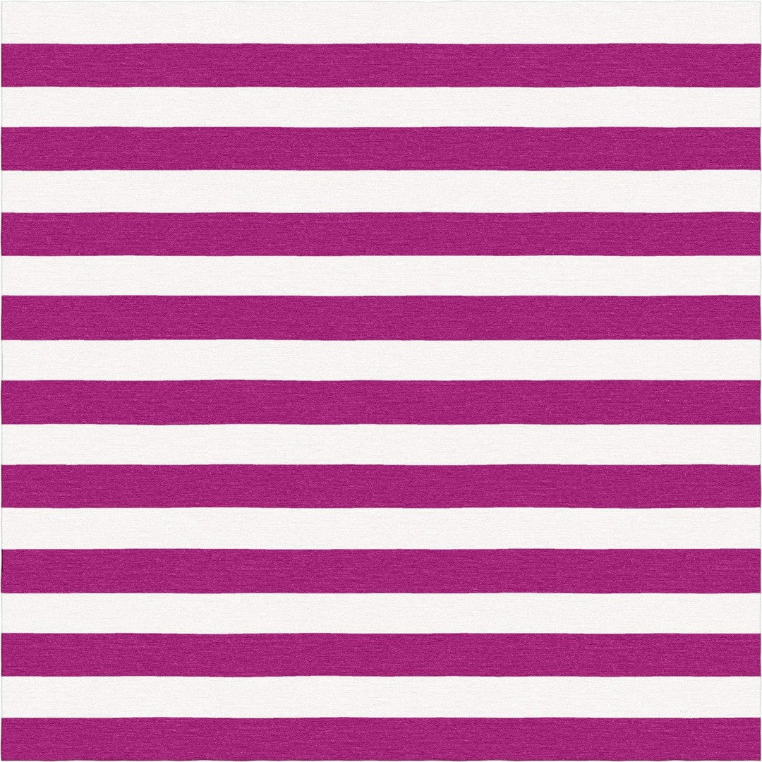 Handmade Hand-Tufted Modern Rug | Horizontal Stripes Rug in Purple