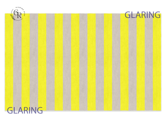 Handmade Hand-Tufted Modern Rug | Horizontal Stripes Rug in Yellow