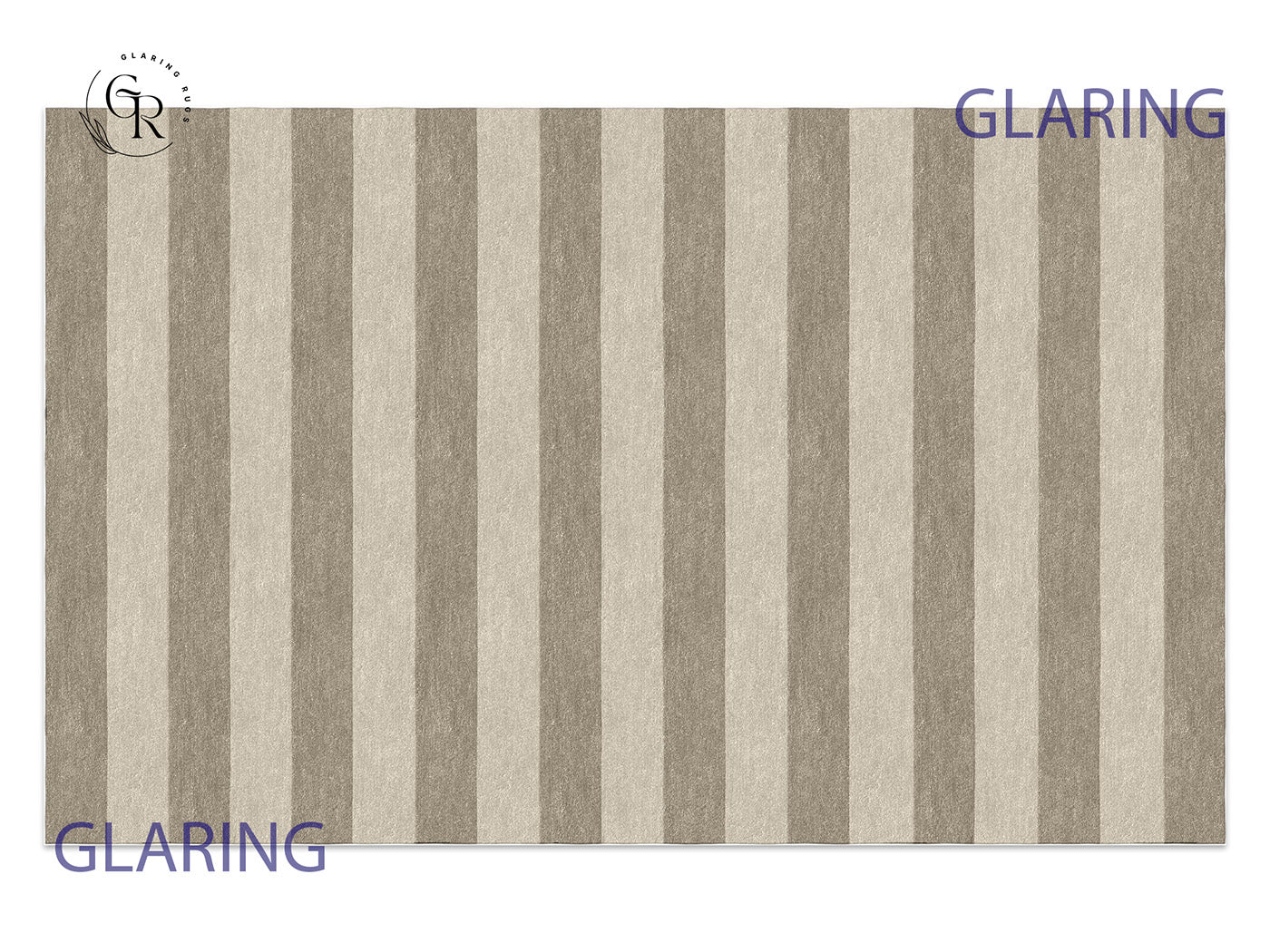 Handmade Hand-Tufted Modern Rug | Horizontal Stripes Rug in Gray