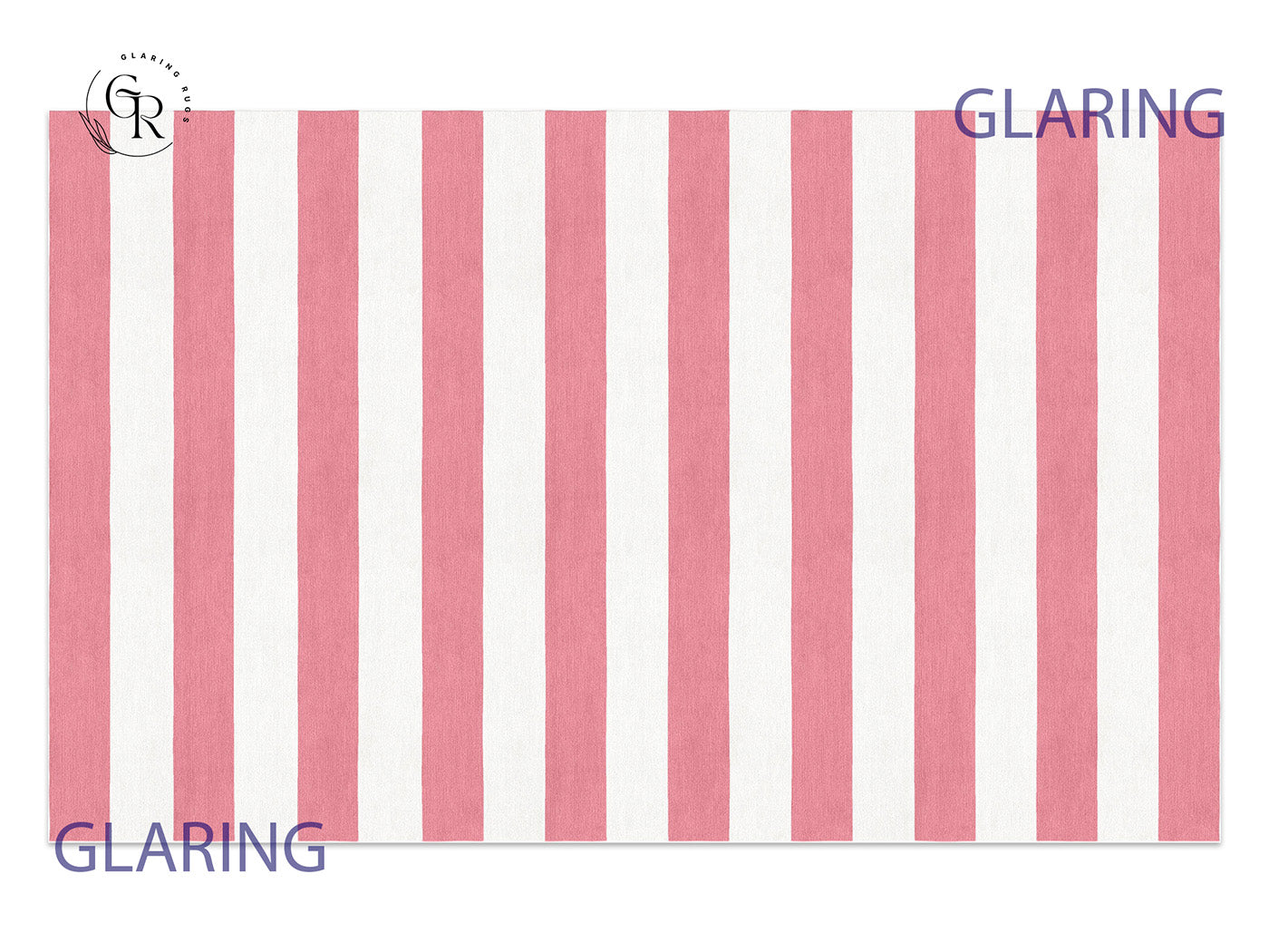 Handmade Hand-Tufted Modern Rug | Horizontal Stripes Rug in Pink
