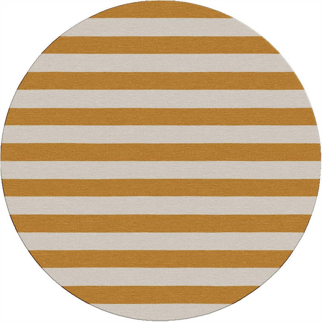 Handmade Hand-Tufted Modern Rug | Horizontal Stripes Rug in Ivory