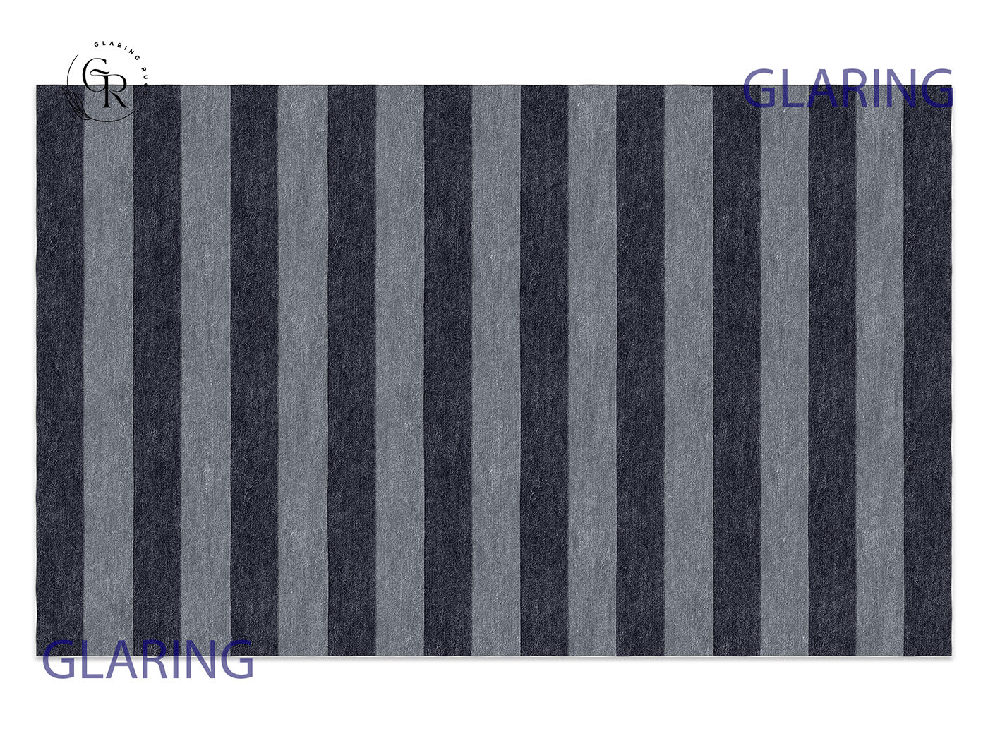 Handmade Hand-Tufted Modern Rug | Horizontal Stripes Rug in Gray