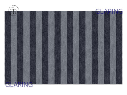 Handmade Hand-Tufted Modern Rug | Horizontal Stripes Rug in Gray