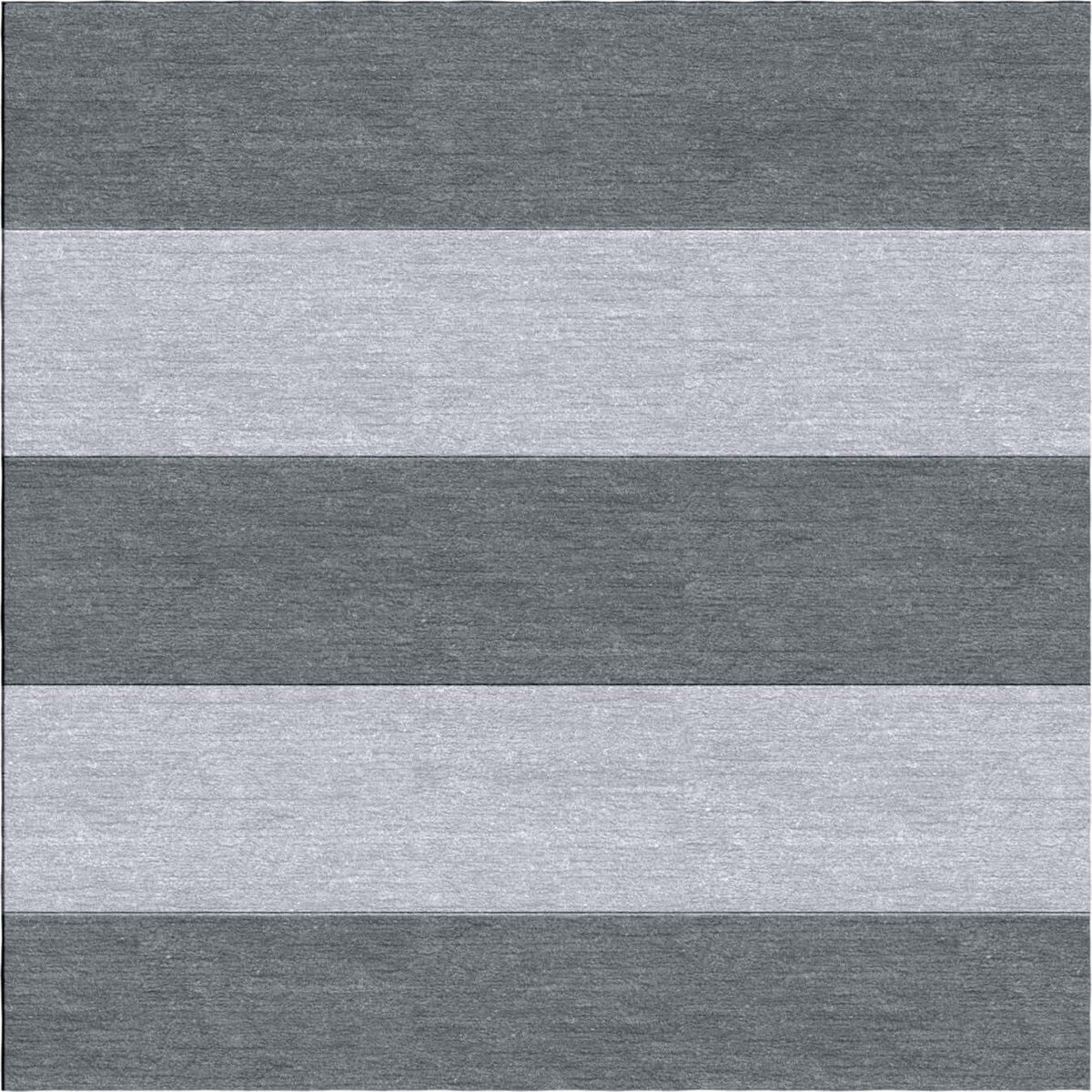 Handmade Hand-Tufted Modern Rug | Horizontal Stripes Rug in Gray