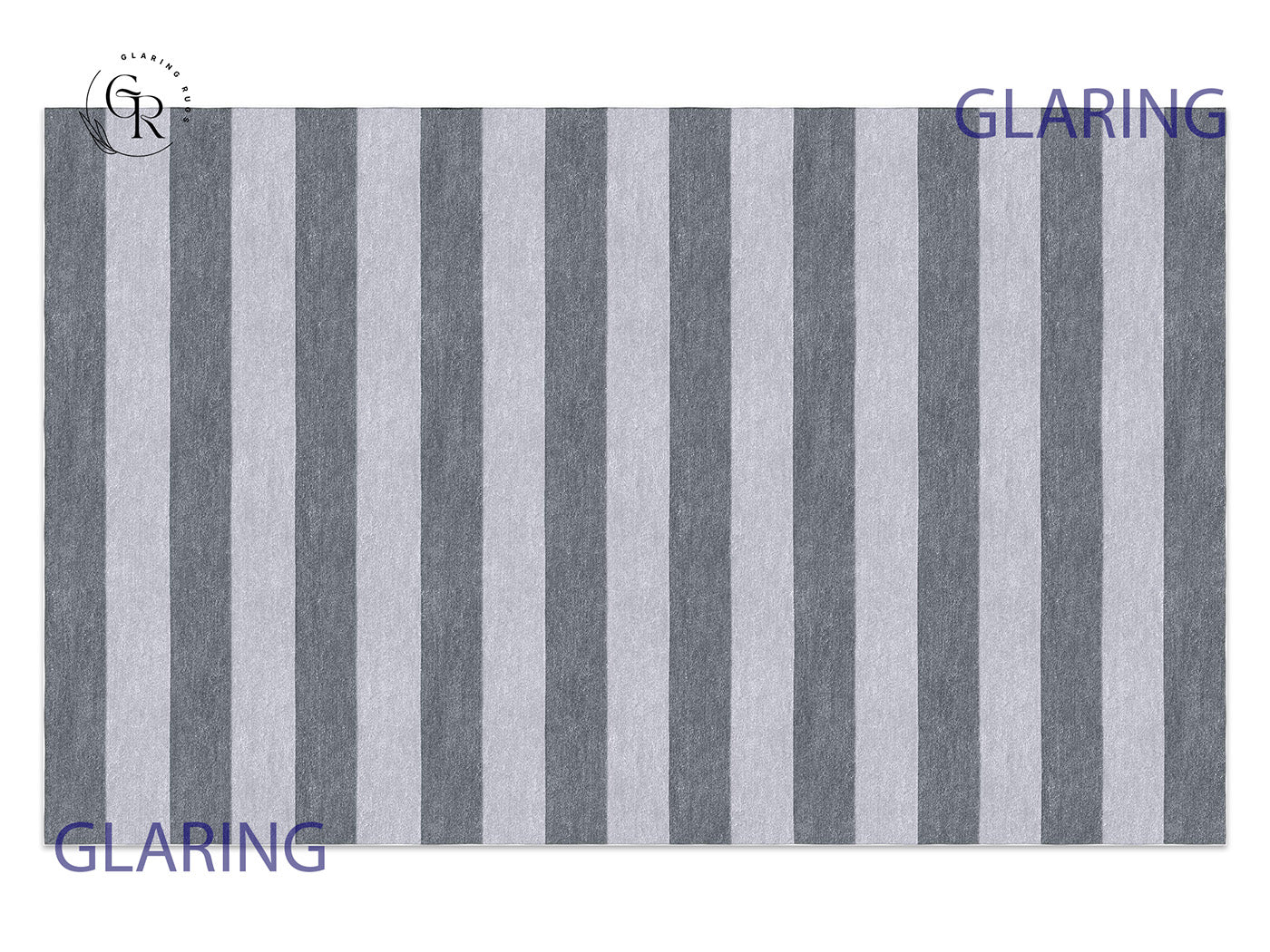 Handmade Hand-Tufted Modern Rug | Horizontal Stripes Rug in Gray