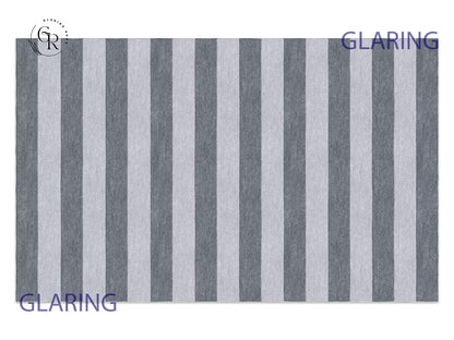 Handmade Hand-Tufted Modern Rug | Horizontal Stripes Rug in Gray