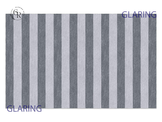 Handmade Hand-Tufted Modern Rug | Horizontal Stripes Rug in Gray