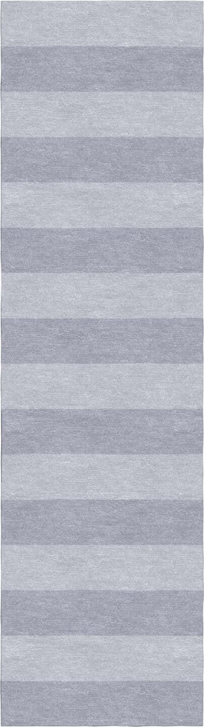 Handmade Hand-Tufted Modern Rug | Horizontal Stripes Rug in Gray