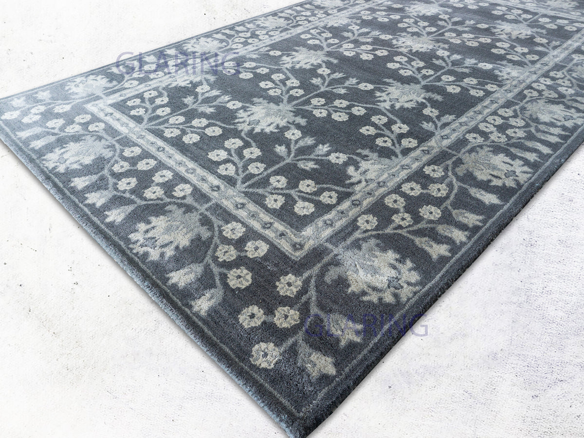Meryl Wool Rug Handmade Floral Traditional Area Rug