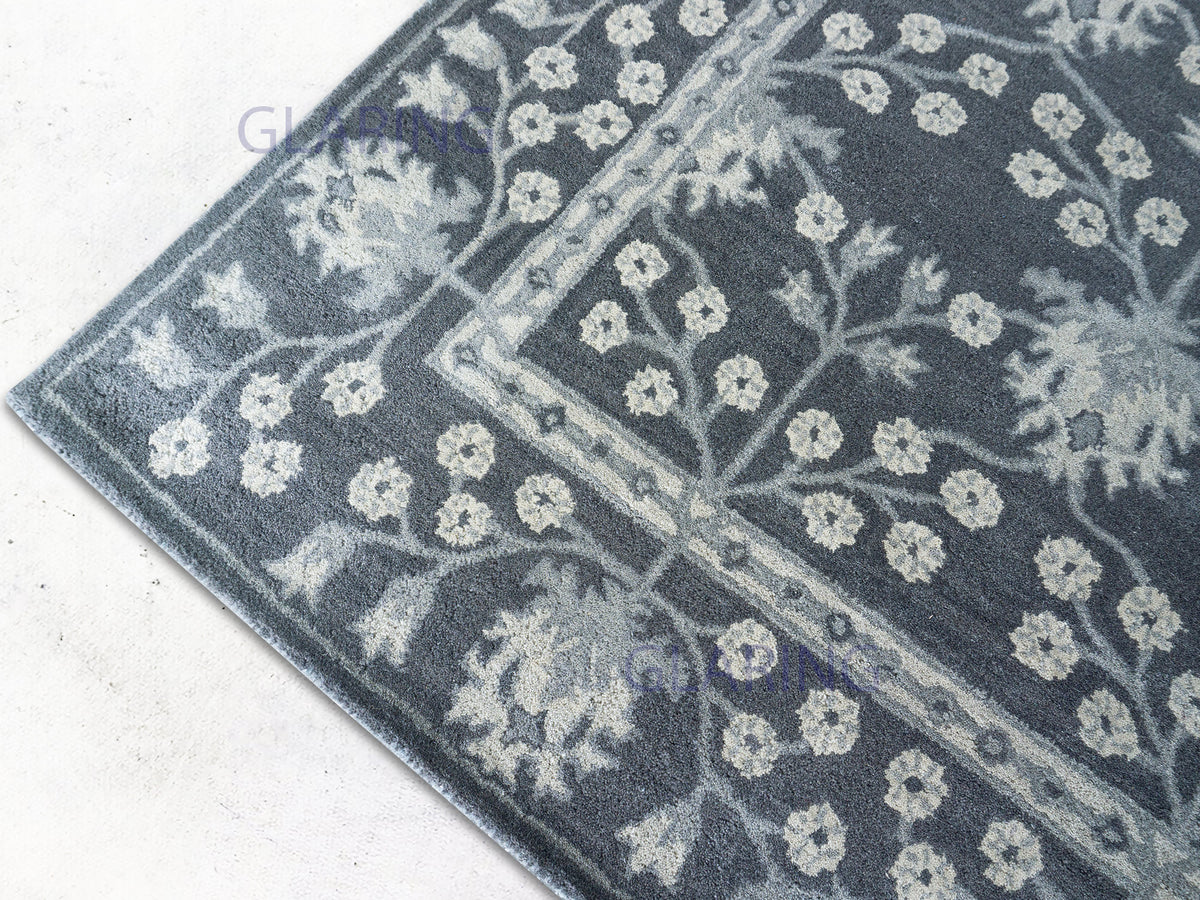 Meryl Wool Rug Handmade Floral Traditional Area Rug
