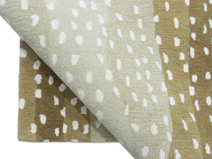 Handmade Modern Rug | Animal Print Design in Beige