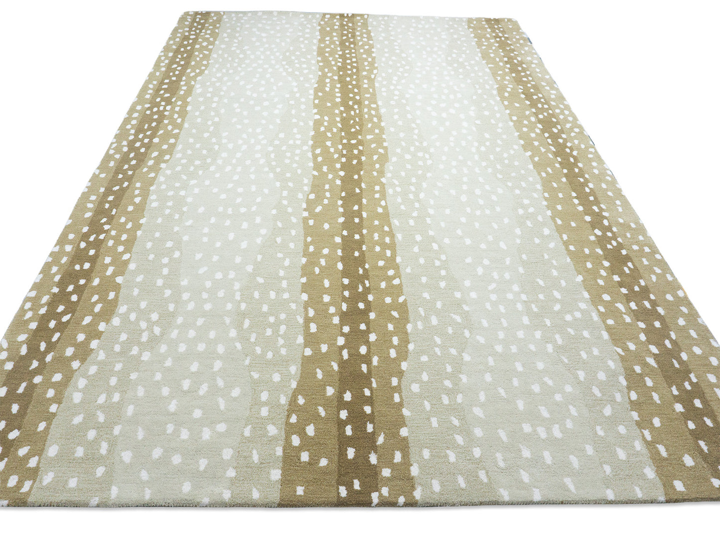 Handmade Modern Rug | Animal Print Design in Beige