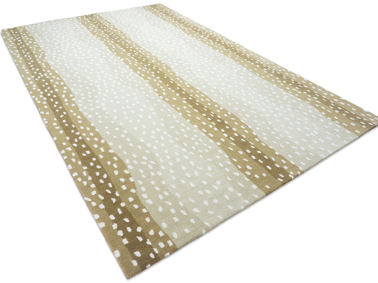 Handmade Modern Rug | Animal Print Design in Beige